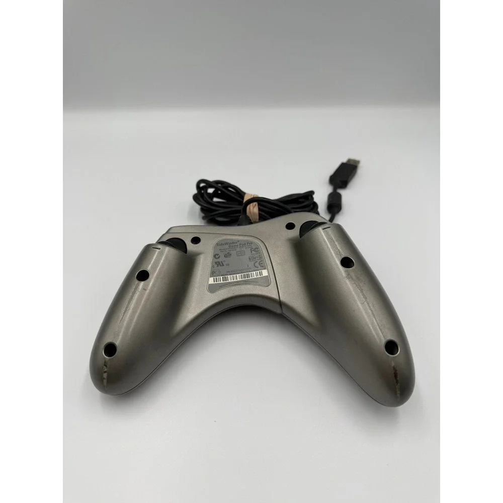 Microsoft SideWinder Game Pad Pro USB Wired PC Controller Silver Retro Gaming
